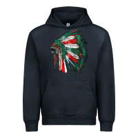 Navy mexican flag indian headdress Urban Hoodie - RanaPortraitStore