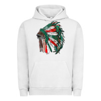 Pigment Lunar Rock mexican flag indian headdress Urban Hoodie - RanaPortraitStore
