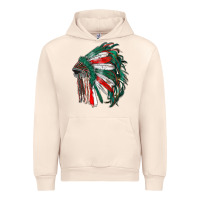 Sandshell mexican flag indian headdress Urban Hoodie - RanaPortraitStore