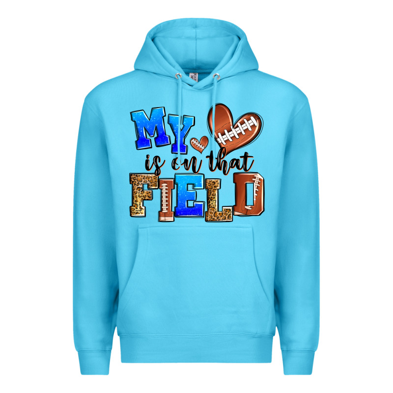 My Heart Is On That Field American Football Premium Hoodie by Zillion Design Studio | Teevron