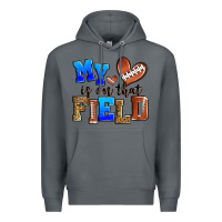 Rock my heart is on that field american football Premium Hoodie - Zillion Design Studio
