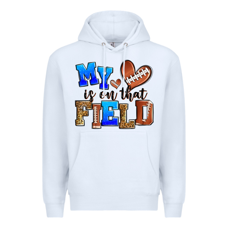 My Heart Is On That Field American Football Premium Hoodie by Zillion Design Studio | Teevron