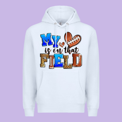 My Heart Is On That Field American Football Premium Hoodie Designed By Zillion Design Studio