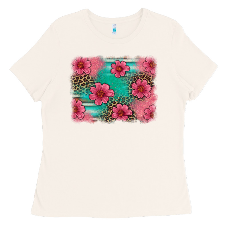 Easter Spring Leopard Serape Background Ladies Tee by Artiststas | Teevron