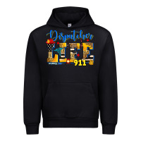 Black dispatcher life Urban Hoodie - Zillion Design Studio