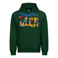 Forest Green dispatcher life Urban Hoodie - Zillion Design Studio