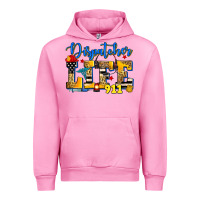 Fuchsia Pink dispatcher life Urban Hoodie - Zillion Design Studio