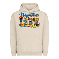 Pigment French Oak dispatcher life Urban Hoodie - Zillion Design Studio