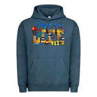 Pigment Midnight Navy dispatcher life Urban Hoodie - Zillion Design Studio