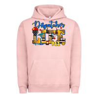 Pigment Salmon dispatcher life Urban Hoodie - Zillion Design Studio