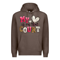 Coffee my heart is on that court volleyball Premium Hoodie - Zillion Design Studio