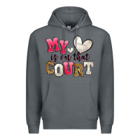 Rock my heart is on that court volleyball Premium Hoodie - Zillion Design Studio