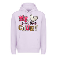 Lilac my heart is on that court volleyball Premium Hoodie - Zillion Design Studio