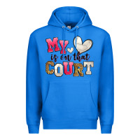 True Royal my heart is on that court volleyball Premium Hoodie - Zillion Design Studio