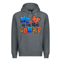 Rock my heart is on that court basketball Premium Hoodie - Zillion Design Studio