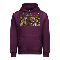 Mauve Wine army wife Urban Hoodie - Zillion Design Studio