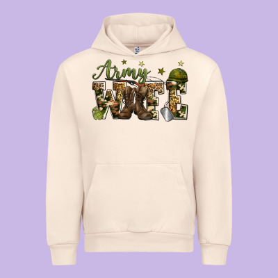 Army Wife Urban Hoodie Designed By Zillion Design Studio