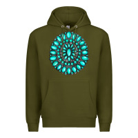 Army Green gemstone jewelry Premium Hoodie - RanaPortraitStore