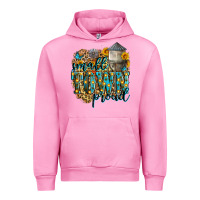 Fuchsia Pink small town proud Urban Hoodie - Zillion Design Studio