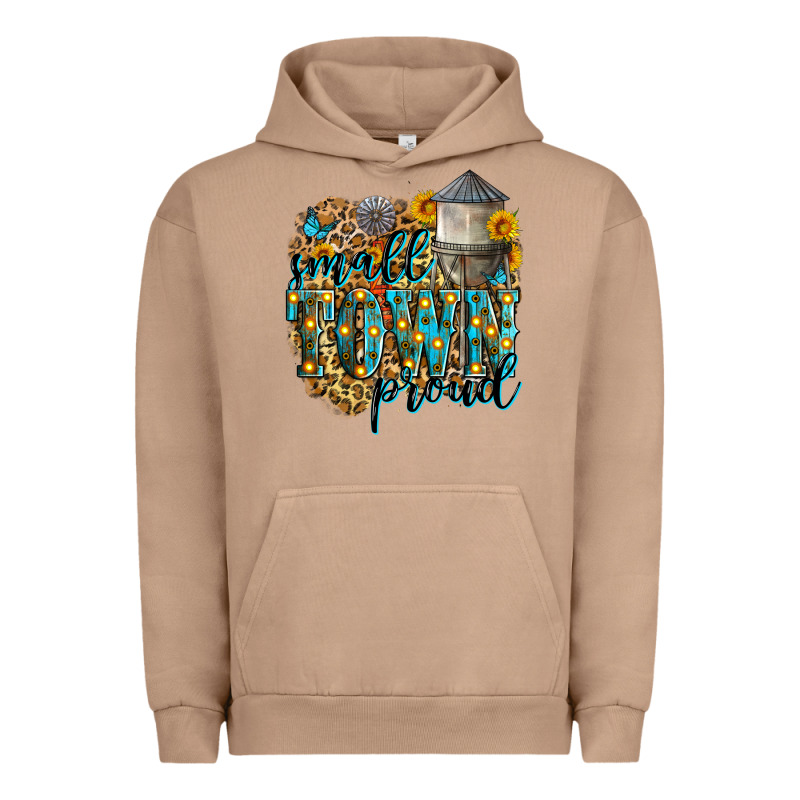 Small Town Proud Urban Hoodie by Zillion Design Studio | Teevron