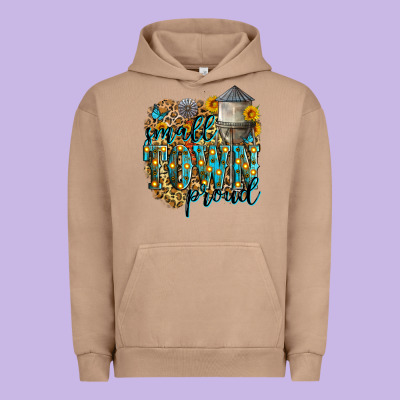 Small Town Proud Urban Hoodie Designed By Zillion Design Studio