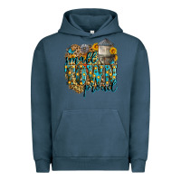 Pigment Midnight Navy small town proud Urban Hoodie - Zillion Design Studio