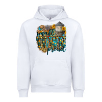 White small town proud Urban Hoodie - Zillion Design Studio