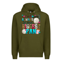 Army Green i will always be your biggest fan volleyball Premium Hoodie - Zillion Design Studio
