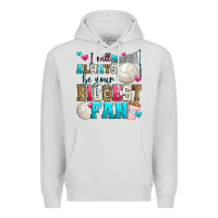 Dove Grey i will always be your biggest fan volleyball Premium Hoodie - Zillion Design Studio