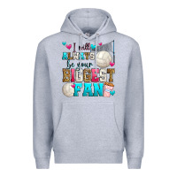 Heather Grey i will always be your biggest fan volleyball Premium Hoodie - Zillion Design Studio