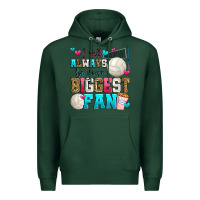 Sports Green i will always be your biggest fan volleyball Premium Hoodie - Zillion Design Studio