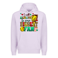 Lilac i will always be your biggest fan softball Premium Hoodie - Zillion Design Studio