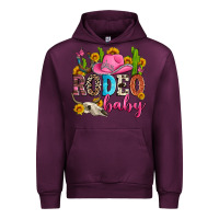 Mauve Wine rodeo baby Urban Hoodie - Zillion Design Studio