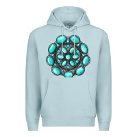 Blue Mist gemstone jewelry Premium Hoodie - RanaPortraitStore