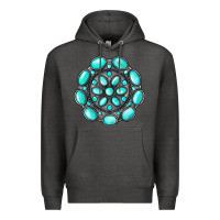 Charcoal Heather gemstone jewelry Premium Hoodie - RanaPortraitStore