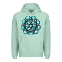 Seafoam gemstone jewelry Premium Hoodie - RanaPortraitStore
