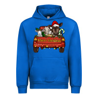 Cobalt merry christmas truck animals Urban Hoodie - RanaPortraitStore