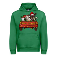 Emerald merry christmas truck animals Urban Hoodie - RanaPortraitStore