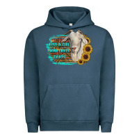 Pigment Midnight Navy just a girl who loves goats Urban Hoodie - RanaPortraitStore