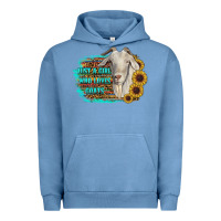 Pigment Pebble Blue just a girl who loves goats Urban Hoodie - RanaPortraitStore