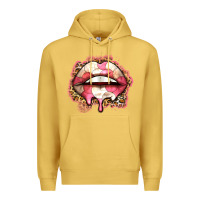 Antique Gold volleyball lips Premium Hoodie - Zillion Design Studio