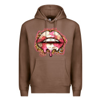Chestnut volleyball lips Premium Hoodie - Zillion Design Studio