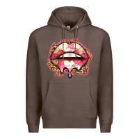 Coffee volleyball lips Premium Hoodie - Zillion Design Studio