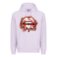 Lilac volleyball lips Premium Hoodie - Zillion Design Studio