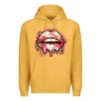 Mustard volleyball lips Premium Hoodie - Zillion Design Studio