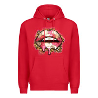 Red volleyball lips Premium Hoodie - Zillion Design Studio