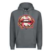 Rock volleyball lips Premium Hoodie - Zillion Design Studio