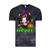 Cloud Black moody cow Vintage Tee - Artiststas