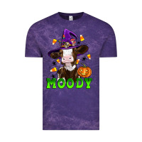 Cloud Purple moody cow Vintage Tee - Artiststas