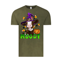 Vintage Olive moody cow Vintage Tee - Artiststas